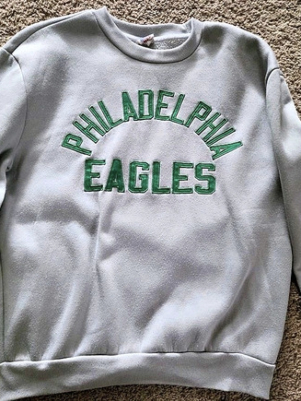 NFL Philadelphia Eagles Sweatshirt Gray Size Medium